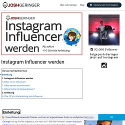 Instagram Influencer werden