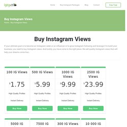 Buy Instagram Views at cheap price from $1.75 with instant delivery!