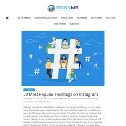 50 Most Popular Hashtags on Instagram