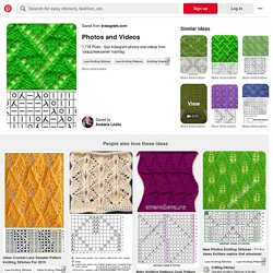 Lace knitting stitches, Lace knitting patterns, Knitting stitches