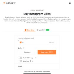 Buy Instagram Likes from $1.45