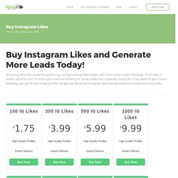 Buy Instagram Likes - Purchase Likes on Instagram Pics at just $1.75!