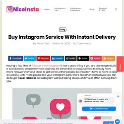 Buy Instagram Service With Instant Delivery - Buy Like instagram