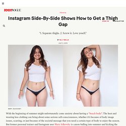 Instagram Side-By-Side Shows How to Get a Thigh Gap