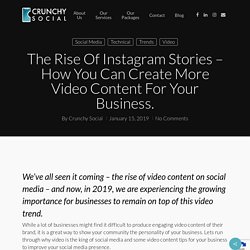 How You Can Create More Video Content For Your Business – Crunchy Social