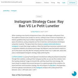 Instagram Strategy Case: Ray Ban VS Le Petit Lunetier