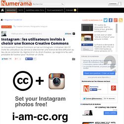 Instagram : les utilisateurs invités à choisir une licence Creative Commons