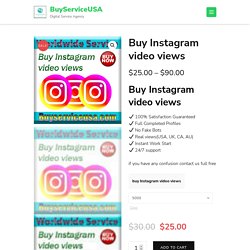 Buy Instagram video views - Get Instagram video views and likes cheap