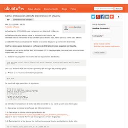 Como: Instalación del DNI electrónico en Ubuntu