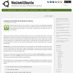 Instalación del SDK de Android en Ubuntu