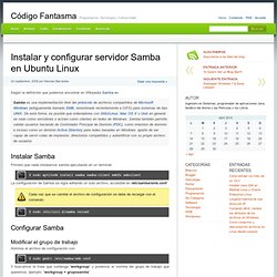 Instalar y configurar servidor Samba en Ubuntu Linux