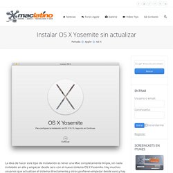 Instalar OS X Yosemite