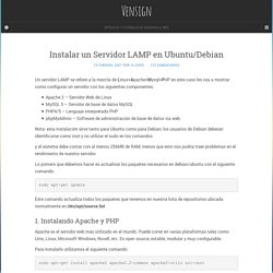 Instalar un Servidor LAMP en Ubuntu/Debian