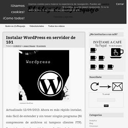 Instalar Wordpress en servidor de 1&1 - El blog de @JRequejo