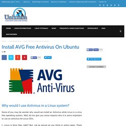 Install AVG Free Antivirus On Ubuntu