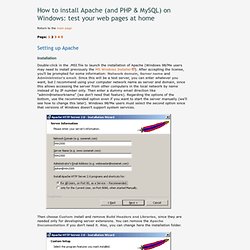 How to install Apache (and PHP+MySQL) on Windows: setting up Apache - Web design tips & tricks