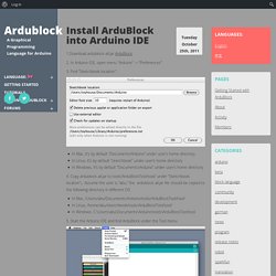 Blog Archive » Install ArduBlock into Arduino IDE