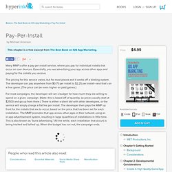 Pay-Per-Install - The Best Book on IOS App Marketing