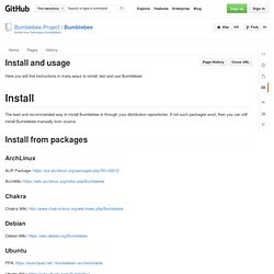 Install and usage - GitHub