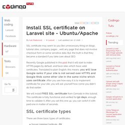 Install SSL certificate on Laravel site - Ubuntu/Apache