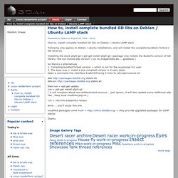 How to, install complete bundled GD libs on Debian / Ubuntu LAMP stack