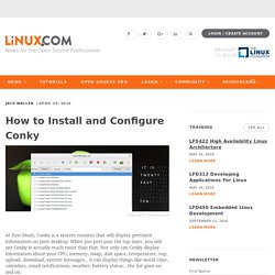 How to Install and Configure Conky | The source for Linux information