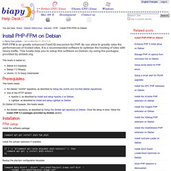 Install PHP-FPM on Debian — Biapy Help Desk