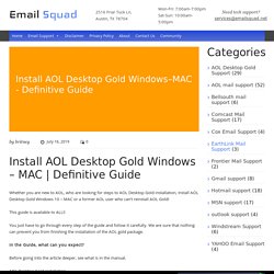 Install AOL Desktop Gold Windows - MAC