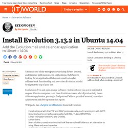 Install Evolution 3.13.2 in Ubuntu 14.04