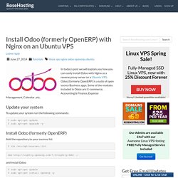 Install Odoo (formerly OpenERP) with Nginx on an Ubuntu VPS