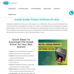 Install Kodak Printer Software On Mac