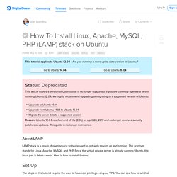 How To Install Linux, Apache, MySQL, PHP (LAMP) stack on Ubuntu