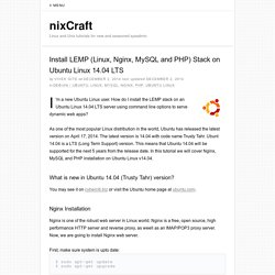 Install LEMP (Linux, Nginx, MySQL and PHP) Stack on Ubuntu Linux 14.04 LTS