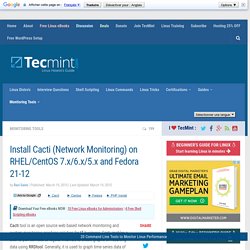 Install Cacti (Network Monitoring) on RHEL/CentOS 7.x/6.x/5.x and Fedora 21-12