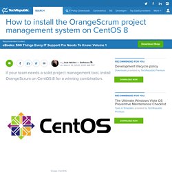 How to install the OrangeScrum project management system on CentOS 8