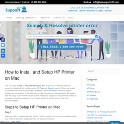 Install and Setup HP Printer on Mac