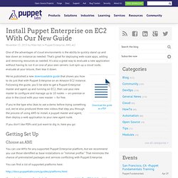 Install Puppet Enterprise on EC2 With Our New Guide