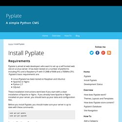 Install Pyplate