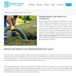 Stress Free Sewer Line Replacement St. Louis