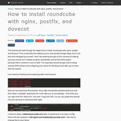 How to install roundcube with nginx, postfix, and dovecot