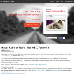 Install Ruby on Rails 4.1 · Mac OS X