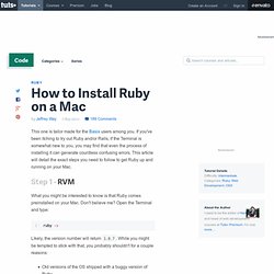 How to install Ruby on Mac