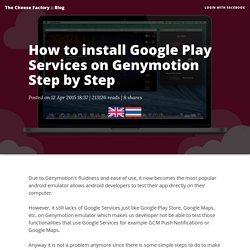 How to install Google Play Services on Genymotion Step by Step