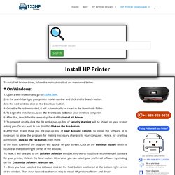 Install HP Printer