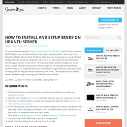 How To Install and Setup Bind9 On Ubuntu Server - ServerMom