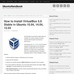 How to Install VirtualBox 5.0 Stable in Ubuntu 15.04, 14.04, 12.04