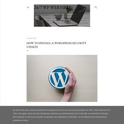 How to Install a WordPress Security Update