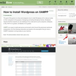 How to Install Wordpress on XAMPP