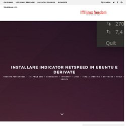 Installare Indicator Netspeed in Ubuntu e derivate - Lffl.org
