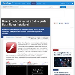 Dimmi che browser usi e ti dirò quale Flash Player installare!